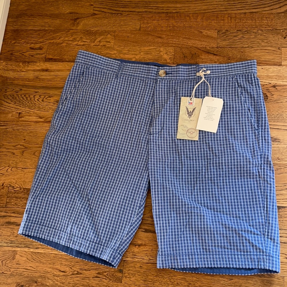 Halsey Shorts Size: 42 Blue Check